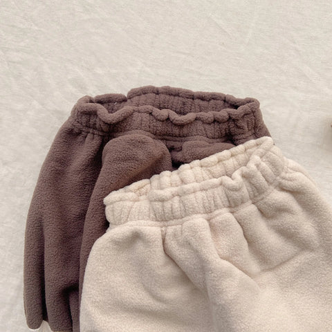 2 Pc Baby Fluffy-Lined Hooded Fleece Jacket & Pants Set