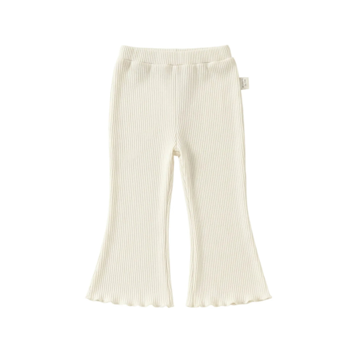 Girls Ribbed Flare Pants