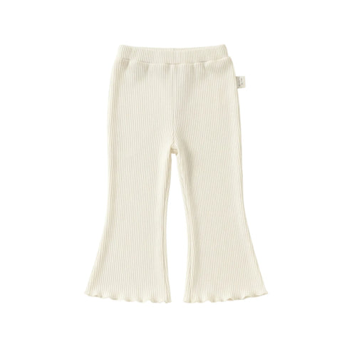 Girls Ribbed Flare Pants
