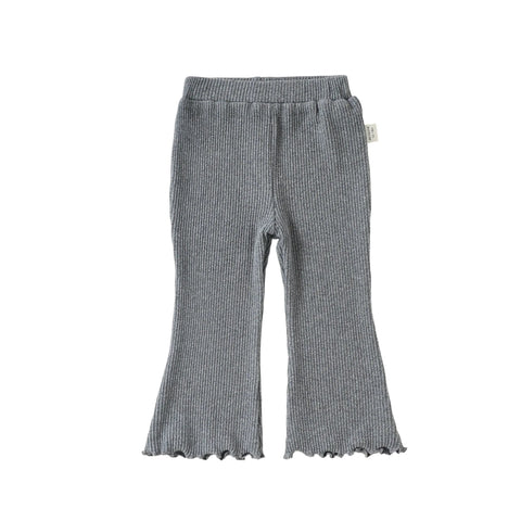Girls Ribbed Flare Pants