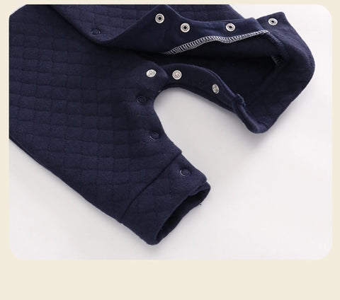 2 Pc Baby Boy Herringbone Vest & Bow Tie Romper Set