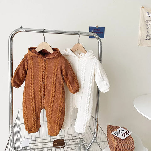 Baby Cable Bear Romper