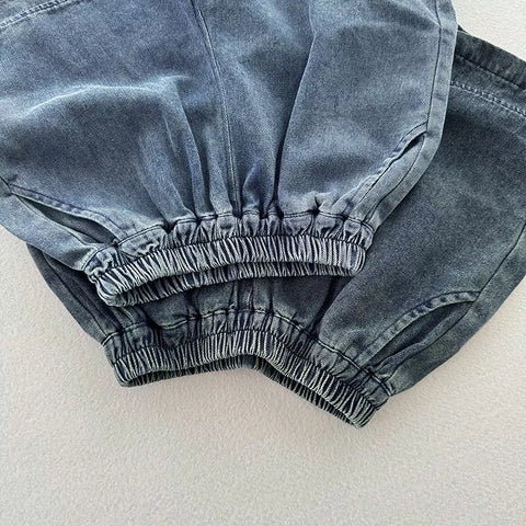 Boys Wide Leg Denim Shorts
