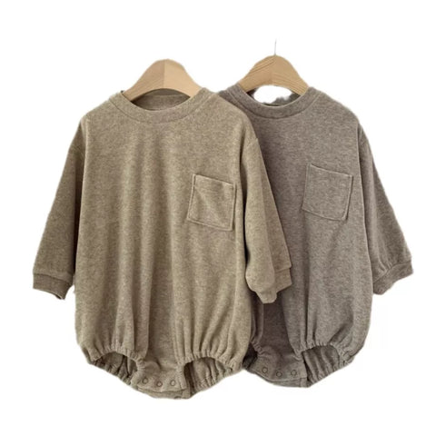 Baby Ultra Soft Pocket Sweater Bodysuit