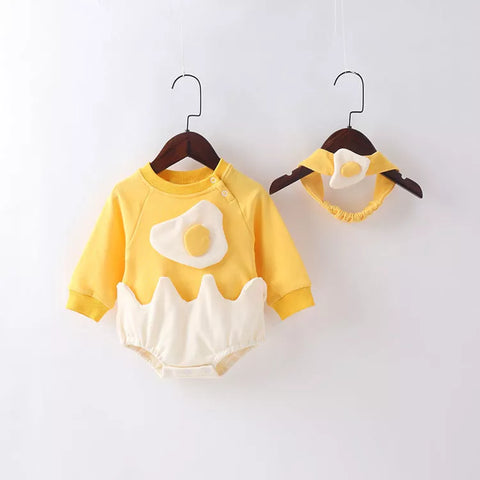 2 Pc Baby Cracked Egg Bodysuit