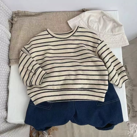 Baby Boy Stripe Oversized Shirt