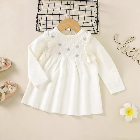 Baby Girls Daisy Knit Sweater Dress