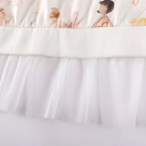 Girls Ballerina Sweatshirt Tutu Tunic w/ Leggings