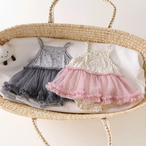 2 Pc Baby Girl Summer Cami Tutu Bodysuit
