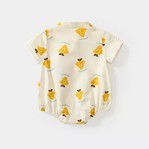 Baby Boy Cheese Print Bodysuit