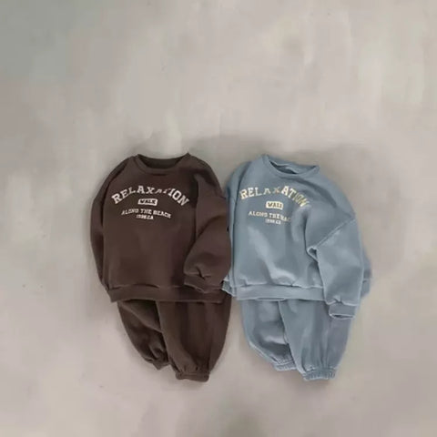 2 Pc Baby Toddler Relaxation Comfy Sweatsuit Set