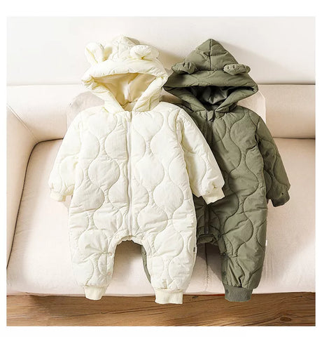 Baby Bear Autumn Padded Romper
