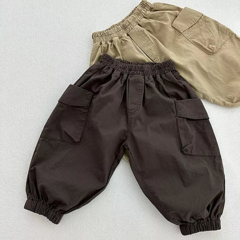Boys Cargo Pockets Jogger Pants
