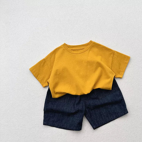 Boys Wide Leg Denim Shorts