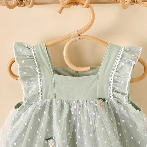 Baby Girl Empire Waist Polka Dot Dress