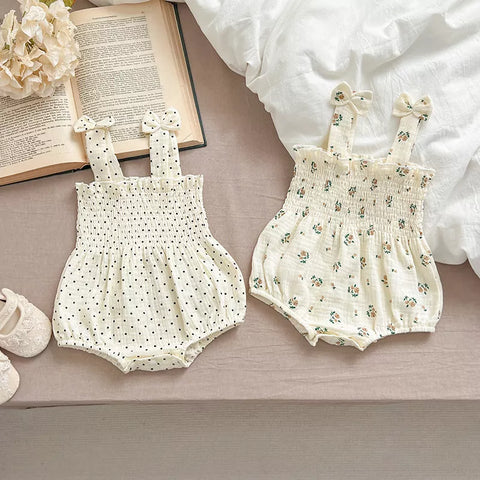 Baby Girl Smocked Cami Bodysuit
