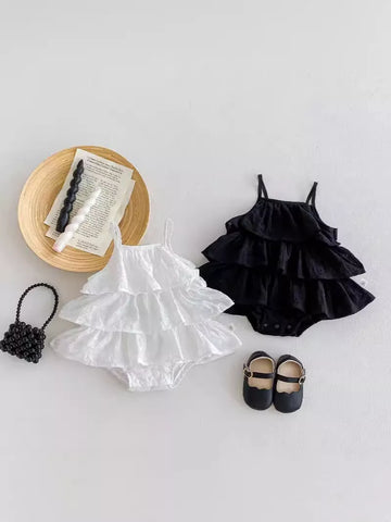 Baby Girl Tiered Cami Bodysuit Dress