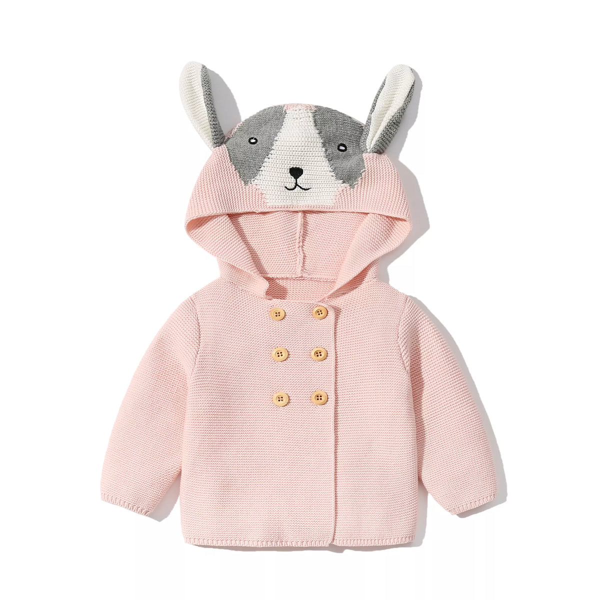 Unisex Baby Pup Ears Sweater Jacket