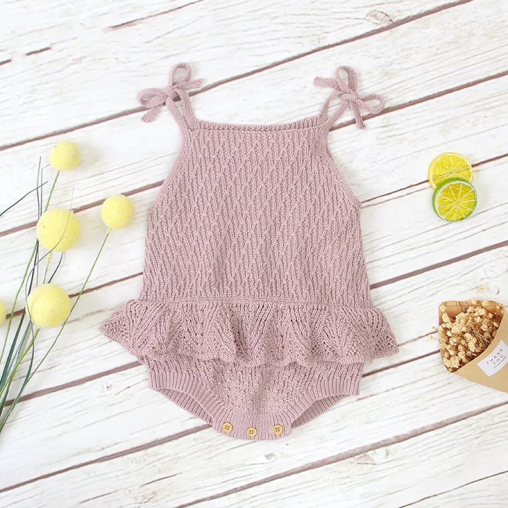 Baby Girl Knit Ruffle Skirt Bodysuit