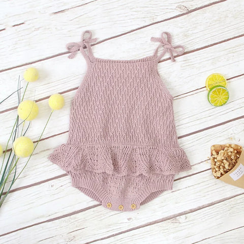 Baby Girl Knit Ruffle Skirt Bodysuit