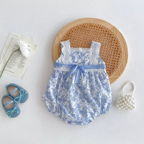 Baby Girl Lace Floral Onesie Bodysuit