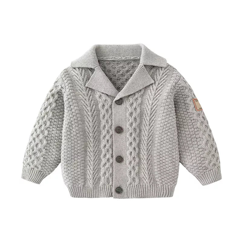 Baby Boy Cable Cardigan Sweater