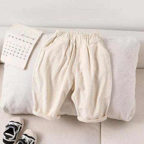 Baby Boys Corduroy Elastic Pants