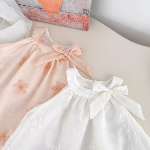 Baby Girl Rosette Halter Bow Dress