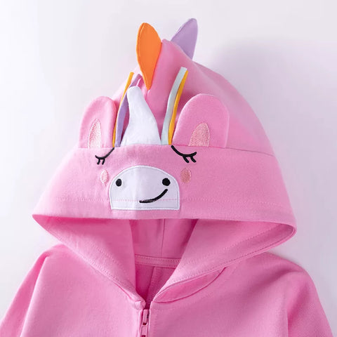 Girls Light Unicorn Hoodie