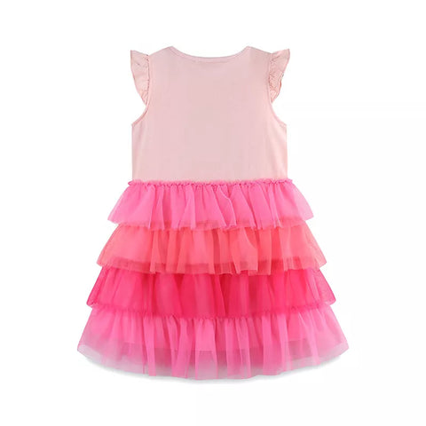 Girls Ombre Tulle Flamingo Dress