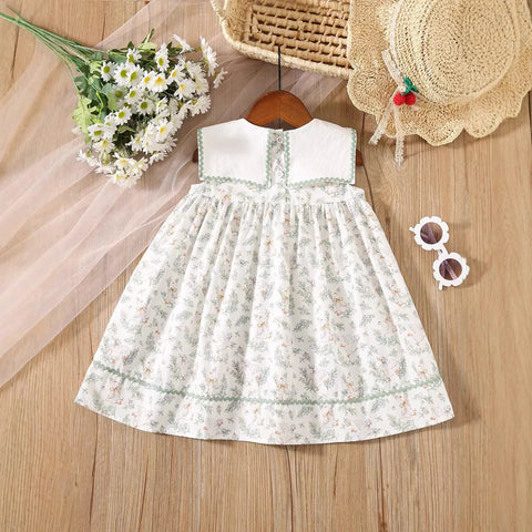 Girls Vintage Mother Goose Dress