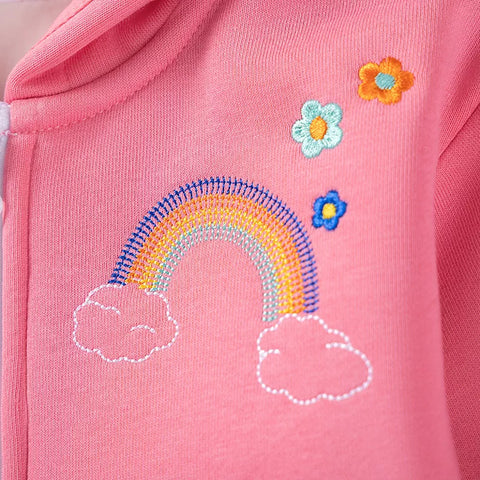 Girls Unicorn Embroidered Hoodie & Sweats Set