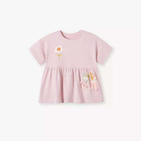 2 Pc Girls Spring Blossom Tee & Leggings Set