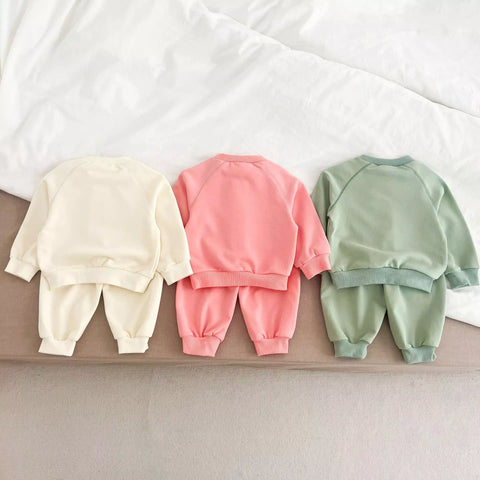 2 Pc Unisex Baby Toddler Dessert Print Sweat Suit