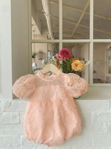 Baby Girl Bubble Rosette Bodysuit