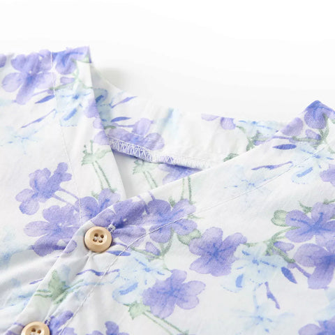 Baby Girl Tropical Floral Print T-Shirt Dress