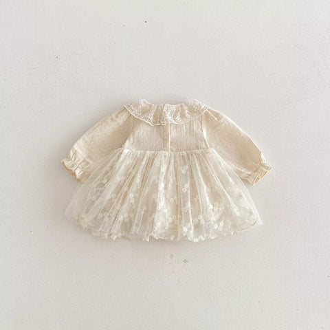 Baby Girl Floral Sheer Tulle Dress