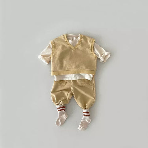 Baby Boy Vest and Sweat Pants Set