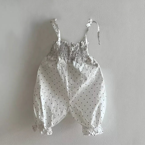 Baby Girl Polka Dot Smocked Pants