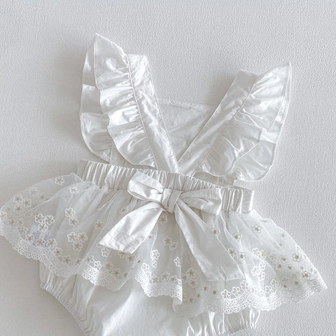 Baby Girl Mini Daisy Sheer Skirt Ruffle Bodysuit