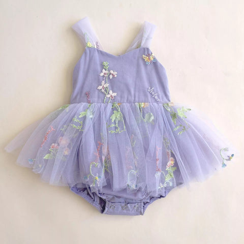 Baby Girl Wild Flower Mesh Dress
