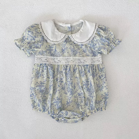 Girls Teapot Motif Puff Sleeve Bodysuit or Dress