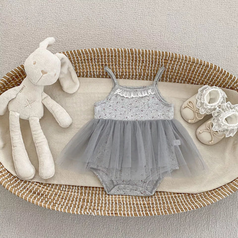 Baby Girl Cami Mesh Skirt Bodysuit