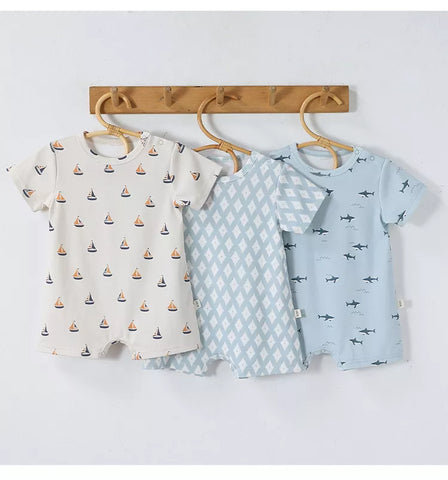 Baby Boy Soft Tee Shirt Romper