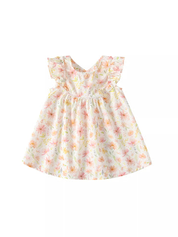 Girls Colorful Flower Dress