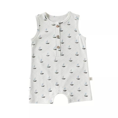Baby Boy Knit Tank Top Romper