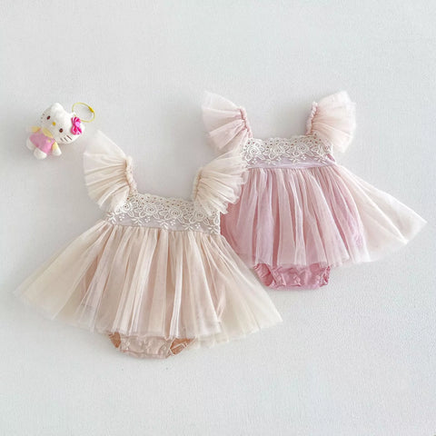Baby Girl Tulle Bodysuit Dress