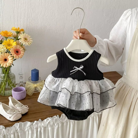 Baby Girl Polka Dot Bodysuit Dress