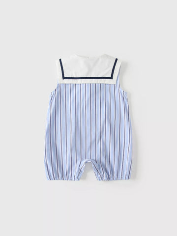 Baby Boy Sailor Stripe Romper