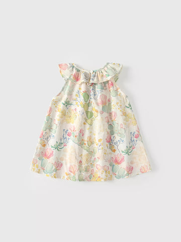 2 Pc Baby Girl Cactus Print Dress & Bag